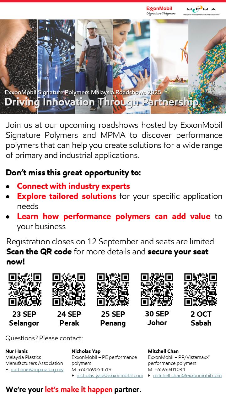 EXXONMOBIL SIGNATURE POLYMERS MALAYSIA JOHOR ROADSHOW 2025 