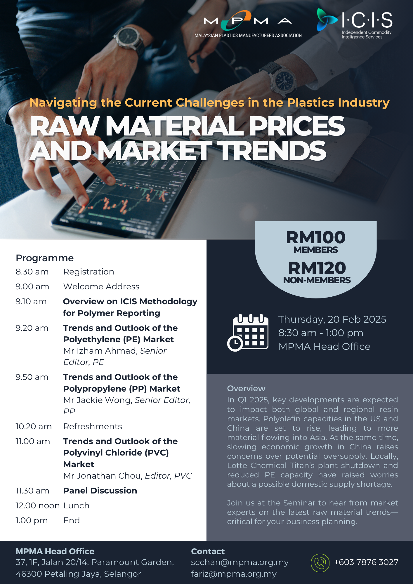 RAW MATERIAL PRICES AND MARKET TRENDS